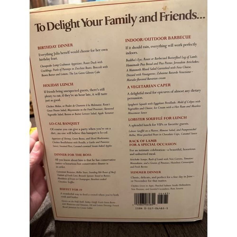 Julia Child‎ Menu CookBooks - Picture 4 of 4